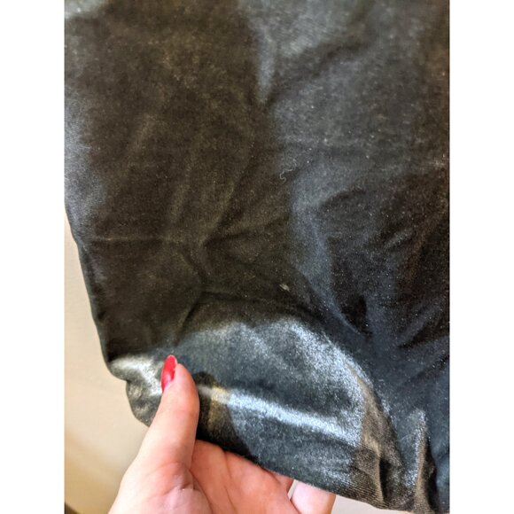 Womens Dark Blue Velour Pants Straight Leg Fall Lounge Casual Velvet Cozy Sz S - Picture 5 of 7